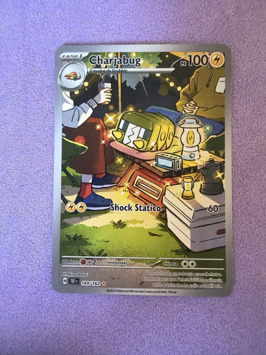 Pokémon Carte collezionabili: Charjabug 169/162 NM – Usato da Cadro venduto da rarecandycustoms