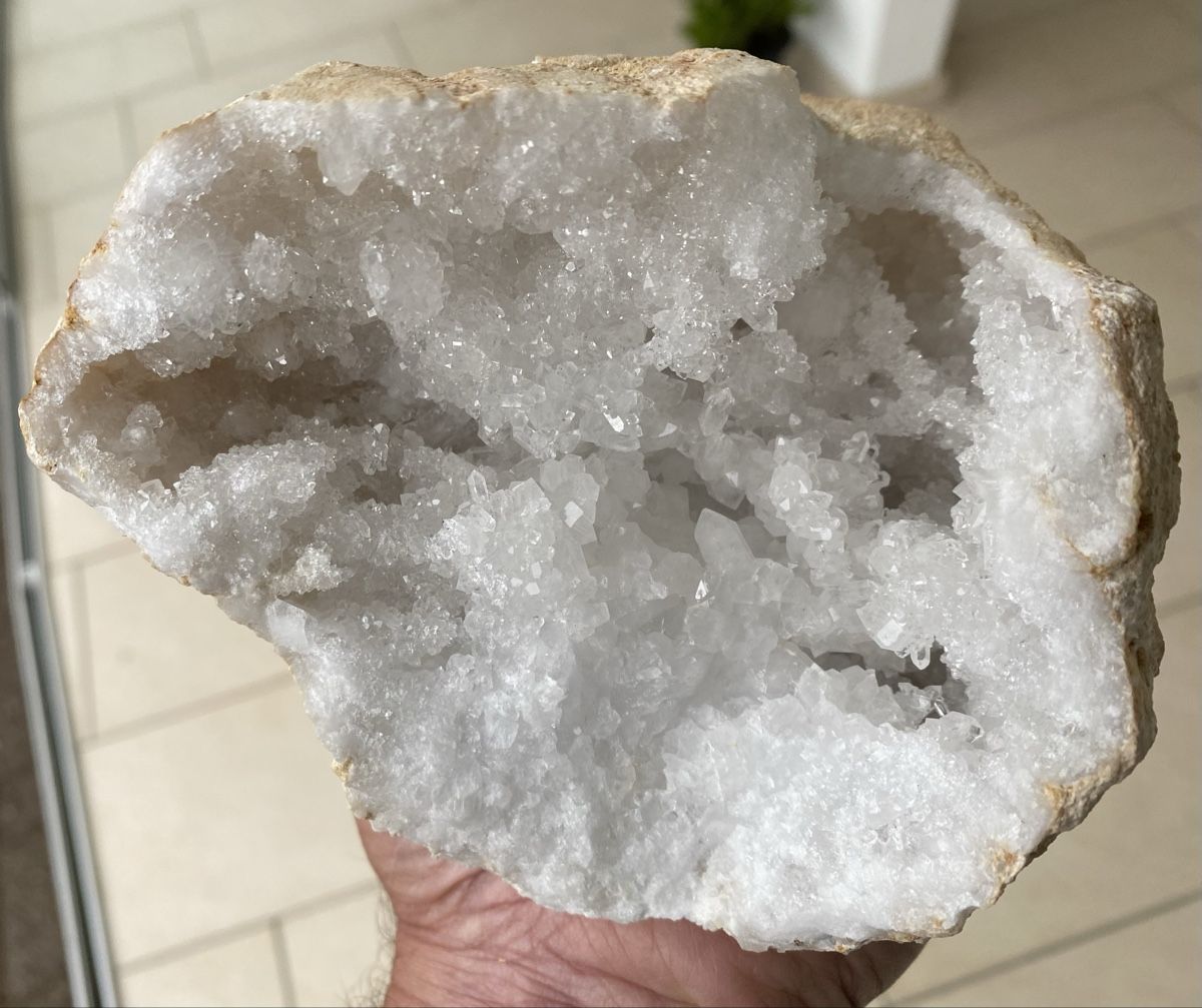 Mineralien & Heilsteine: Top grosse Quarz Geode  – Gebraucht aus Selzach von 321compac 6