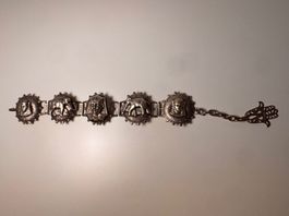 Armband Armreif Antik Egypten versilbert Vintage 40er 50er