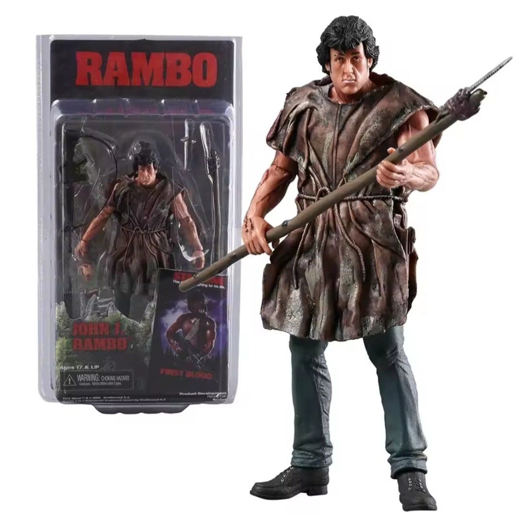 NECA Figurine Rambo 16m/6,3 pouces de hauteur (Neuf avec emballage d ...