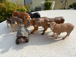 8 Tier (Schleich + änlich Schleich) auch mit 1 neu Schleich