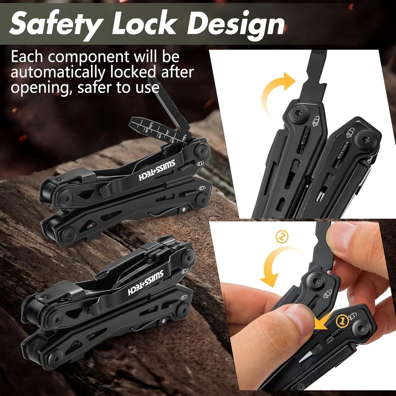 Tutti gli attrezzi: Multitool 16-in-1 Zange Messer Flaschenöffner Tragetasche – Nuovo e nell'imballaggio originale da Schaffhausen venduto da her_zt65 3