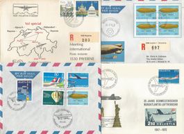 4 Lettres de 1972/91 ( P-Aérienne )