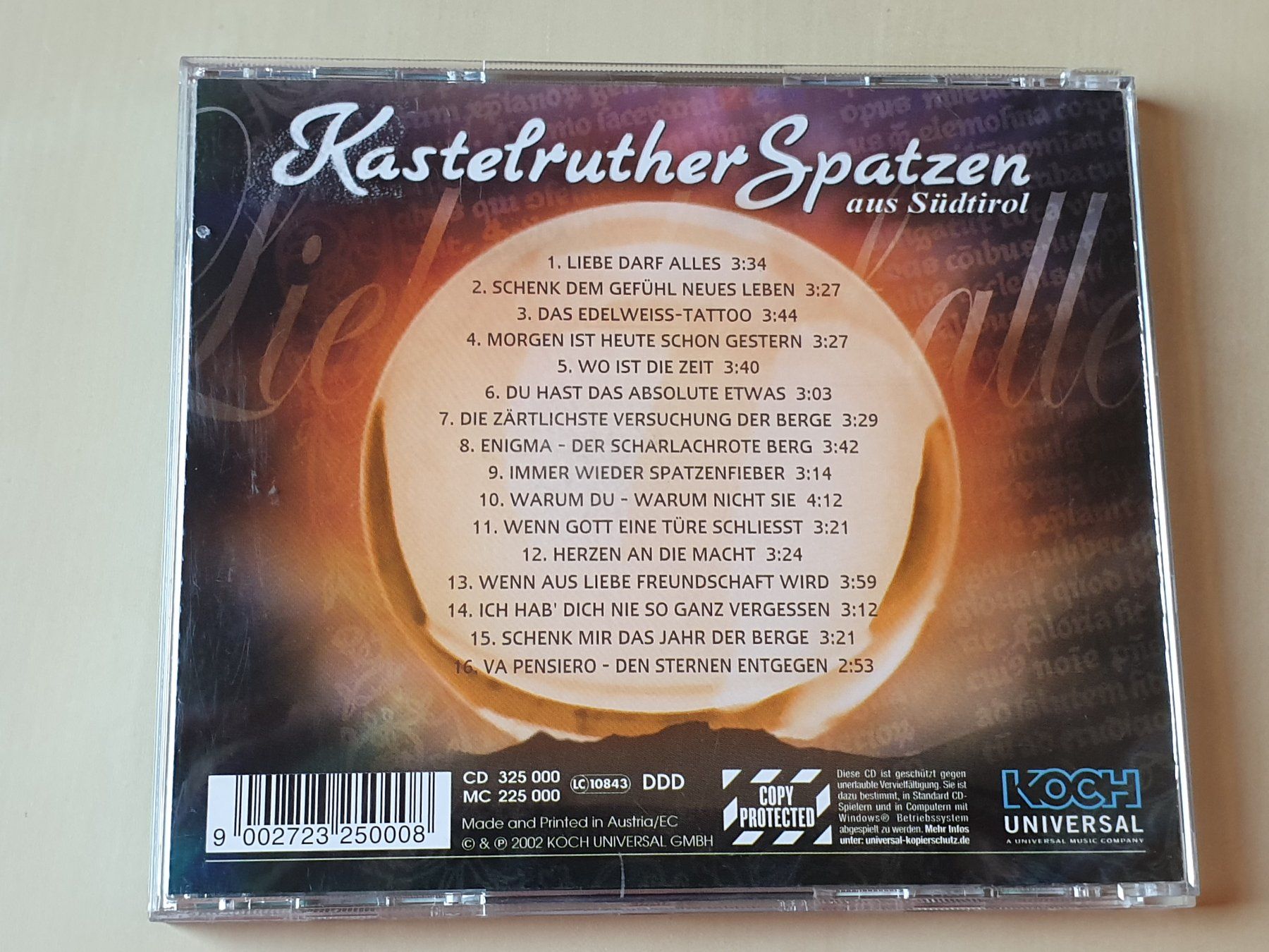 CD: Kastelruther Spatzen Liebe darf alles – Usato da Stansstad venduto da collectorsshop 1