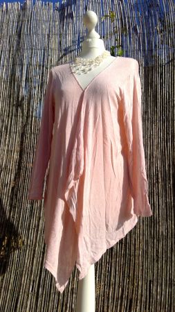 Gilet Jaquette rose pâle CHRISLINE, taille M/L