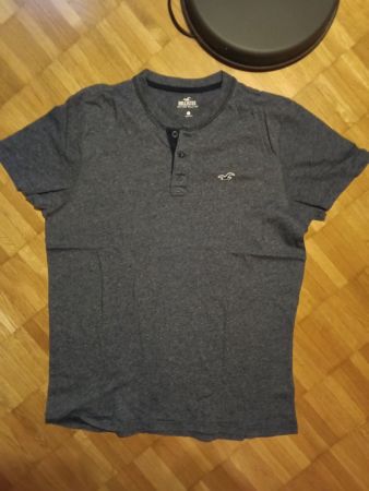 Hollister Shirt dunkelblau gebraucht