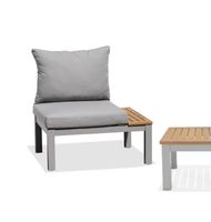SCANCOM Gartenstuhl mit Ablage / Aluminium (26091406Z)