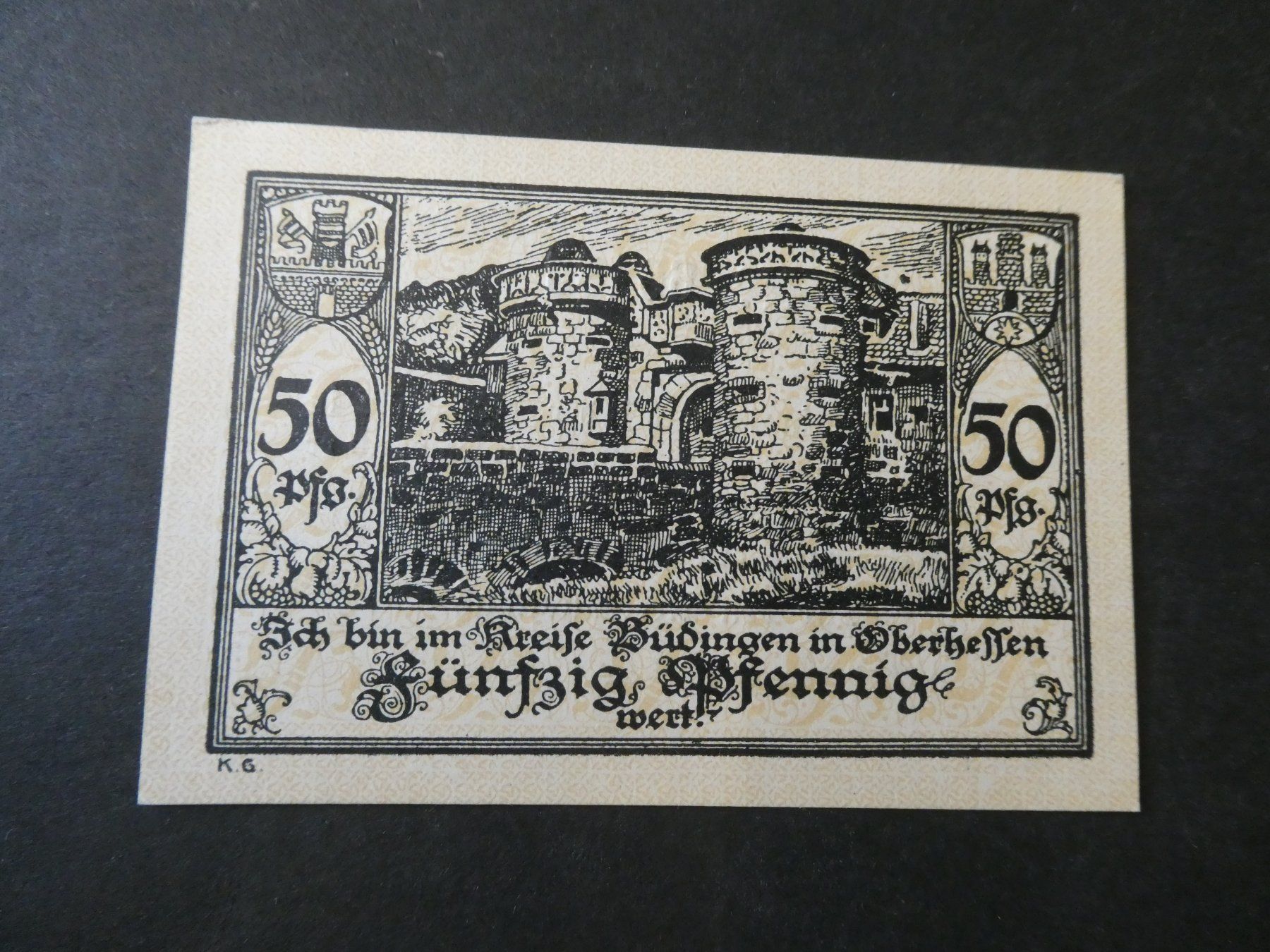 Banknoten: Dt. Reich, Büdingen  - Notgeld – Gebraucht aus Hinterforst von Rohusri