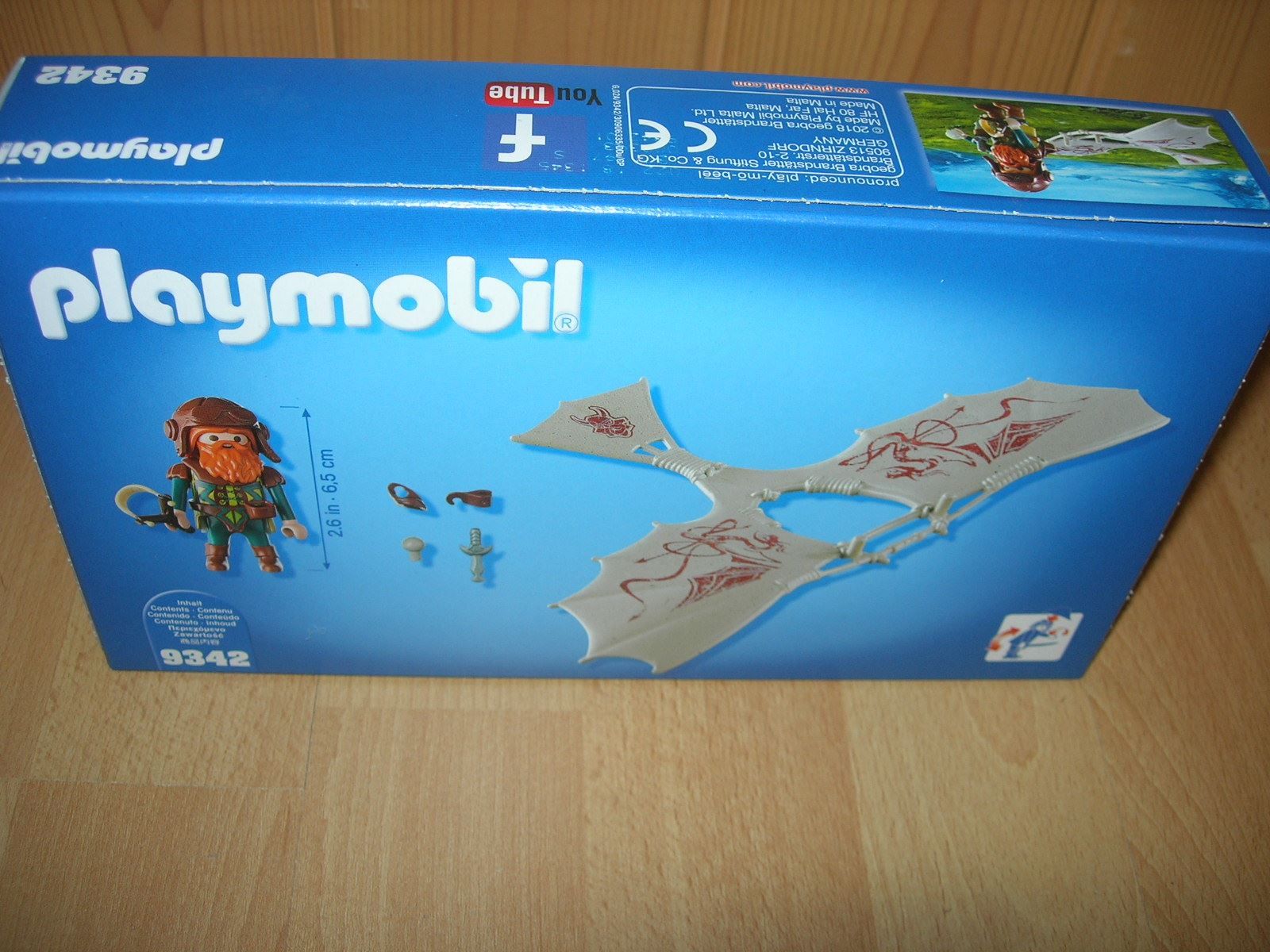 Playmobil Giocattoli: Playmobil 9342  Zwergenflugmaschine – Nuovo e nell'imballaggio originale da Hornussen venduto da Corvette- 1