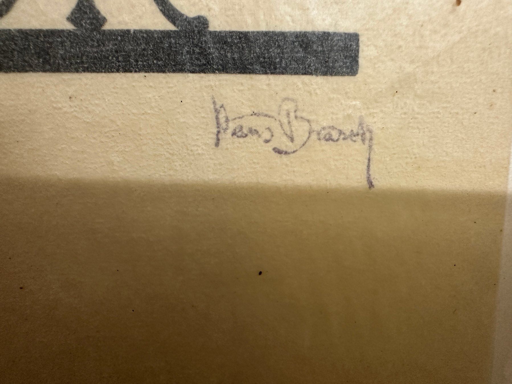 Grafica & Litografie: 2 Scherenschnitte, einer signiert von Hans Brasch – Usato da Meilen venduto da Marmei1 1