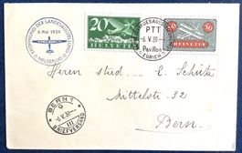 1939 Flugpost - Meldeflug / Zürich - Bern