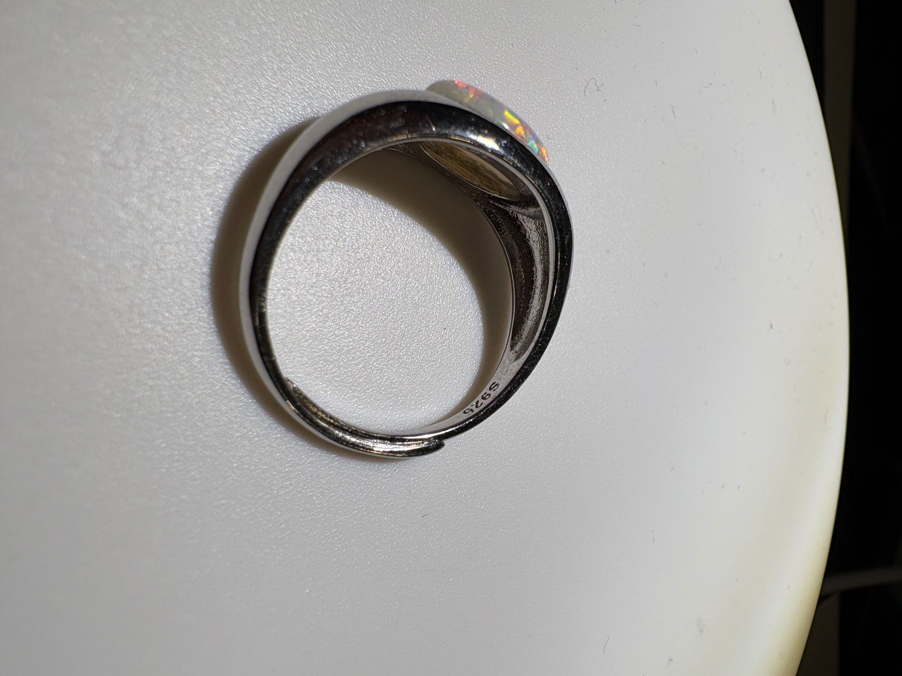Anelli: Ring Australischer Crystal-Opal+Silber, variable Grösse – Nuovo (secondo la descrizione) da Wilen b. Wil venduto da Tschirio 4