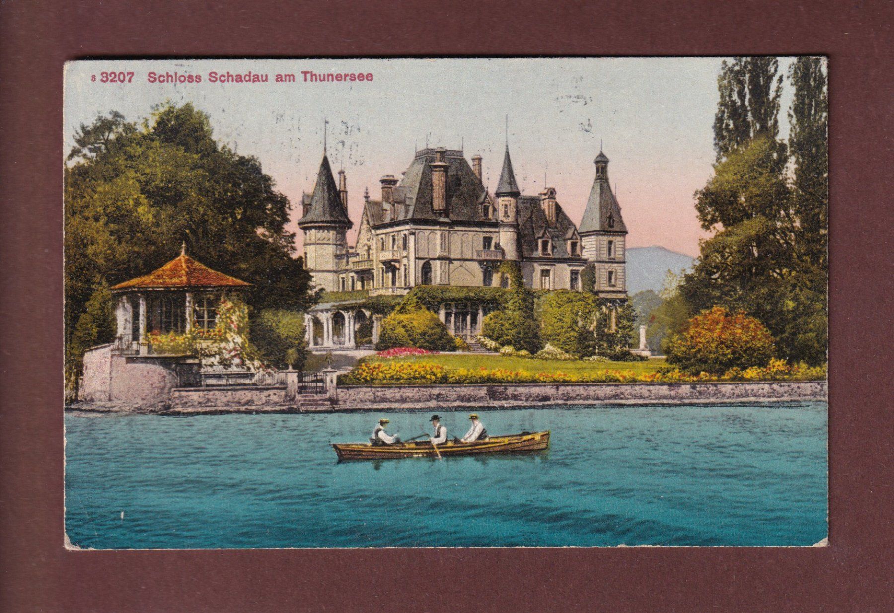 Cartes postales: SCHLOSS SCHADAU am Thunersee - 1920 – D'occasion à Pully par nicecards-shop