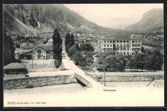 Cartoline postali: AK Vernayaz, Panorama – Usato da Berlin venduto da bartko-reher