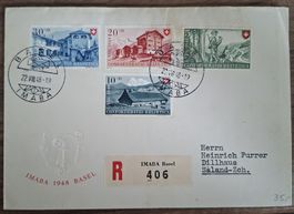 Pro Patria 1948 / Imaba / Brief / Vign.