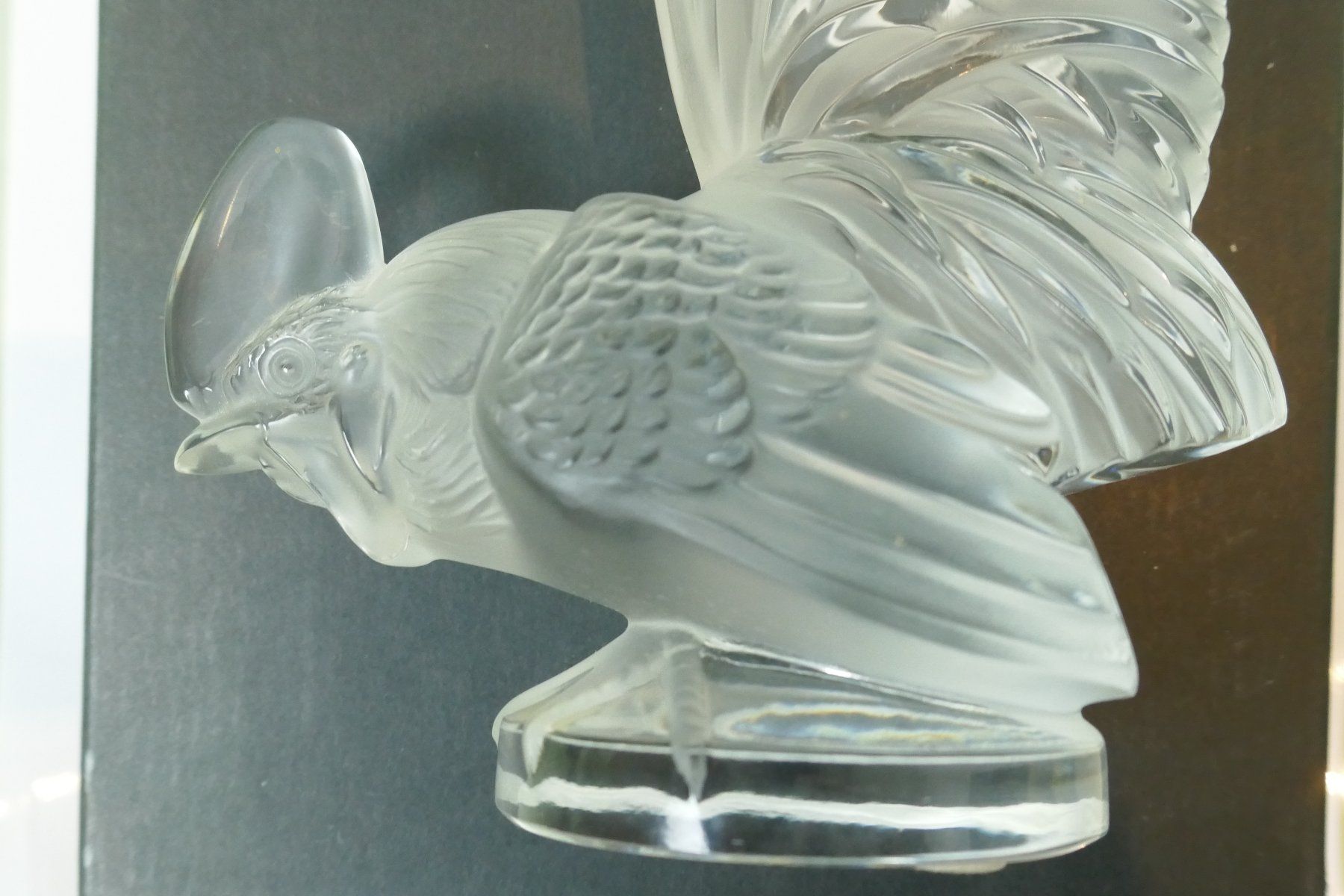 Lalique Statuette: René Lalique Hahn  Kristall 20 cm – Usato da Schaffhausen venduto da swisswatches-andmore 1