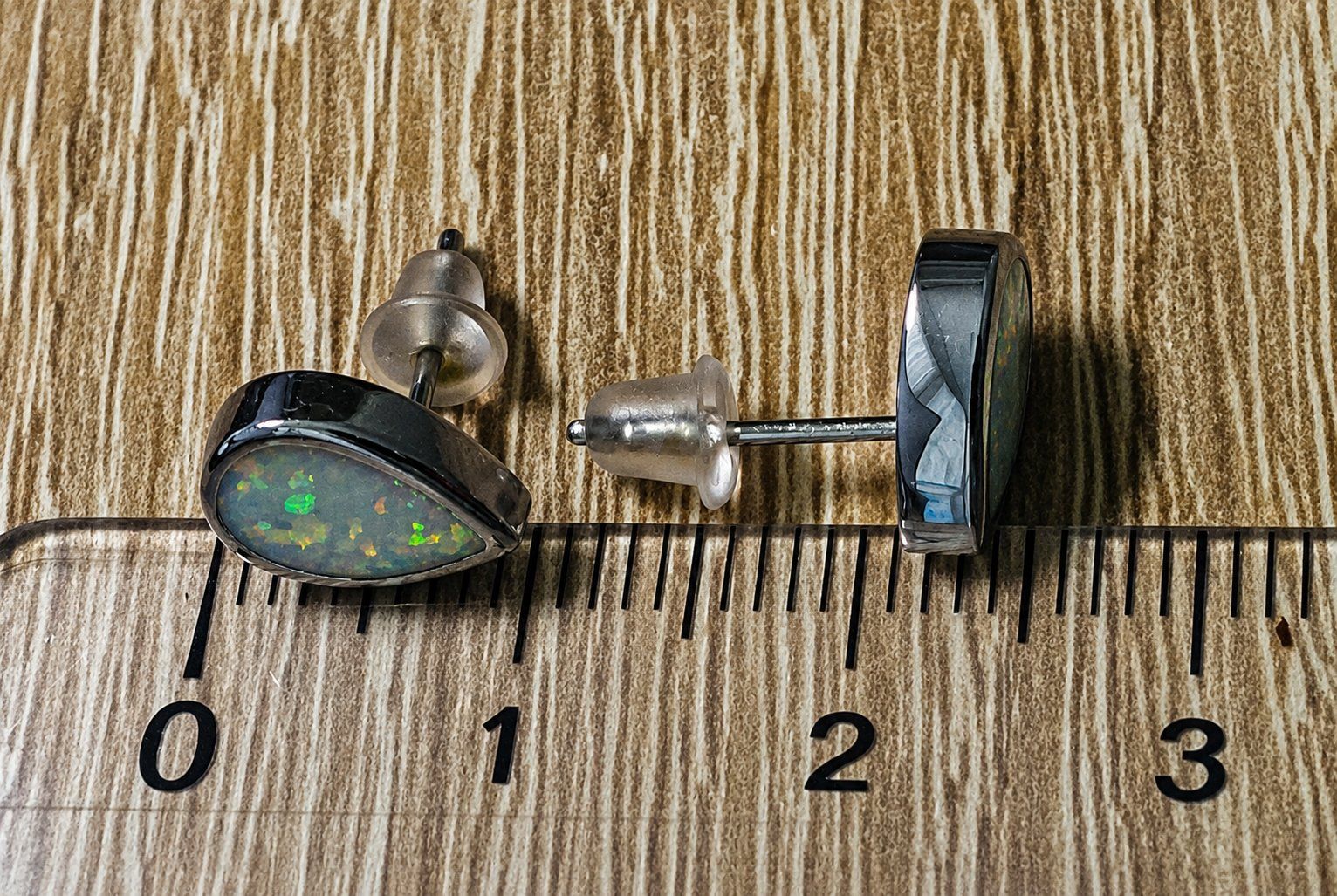 Boucles d'oreille: Ohrstecker mit Kristallopal – Neuf avec emballage d'origine à Matten b. Interlaken par kero71 7
