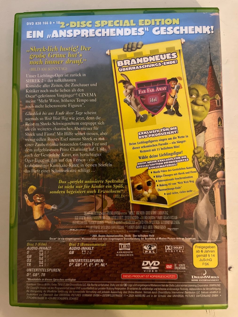 Tutti i DVDs: SHREK 2 (2004) DVD – Nuovo (secondo la descrizione) da Sierre venduto da black.box 1
