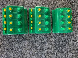 3 ×Trix Vierfach-Drucktastenschalter grün