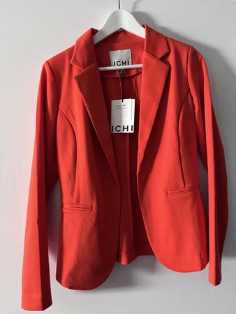 Blazer ICHI orange tangerine, taille S, neuf avec étiquette