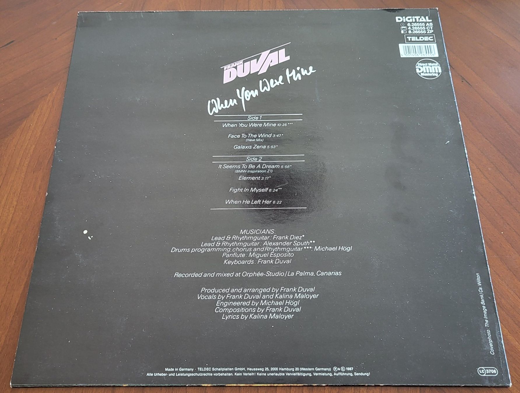Dischi in vinile: Frank Duval - When you were mine - LP Vinyl – Usato da Schindellegi venduto da Peter8834 1