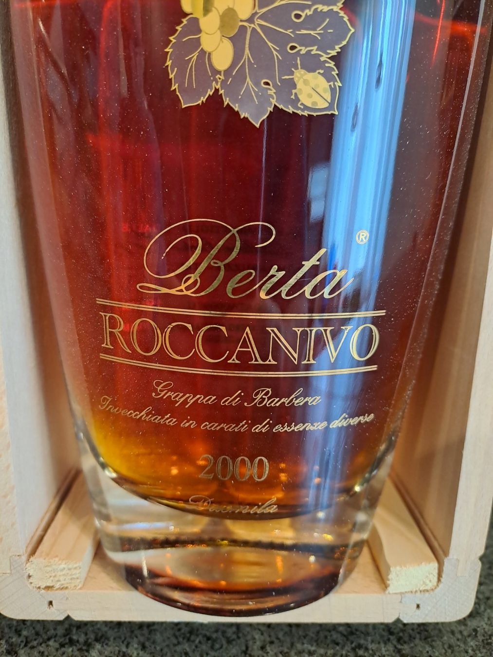 Berta Bevande alcoliche: Berta Grappa Roccanivo 2000 mit OHK – Nuovo e nell'imballaggio originale da Elsau venduto da Kellerraeumung 2