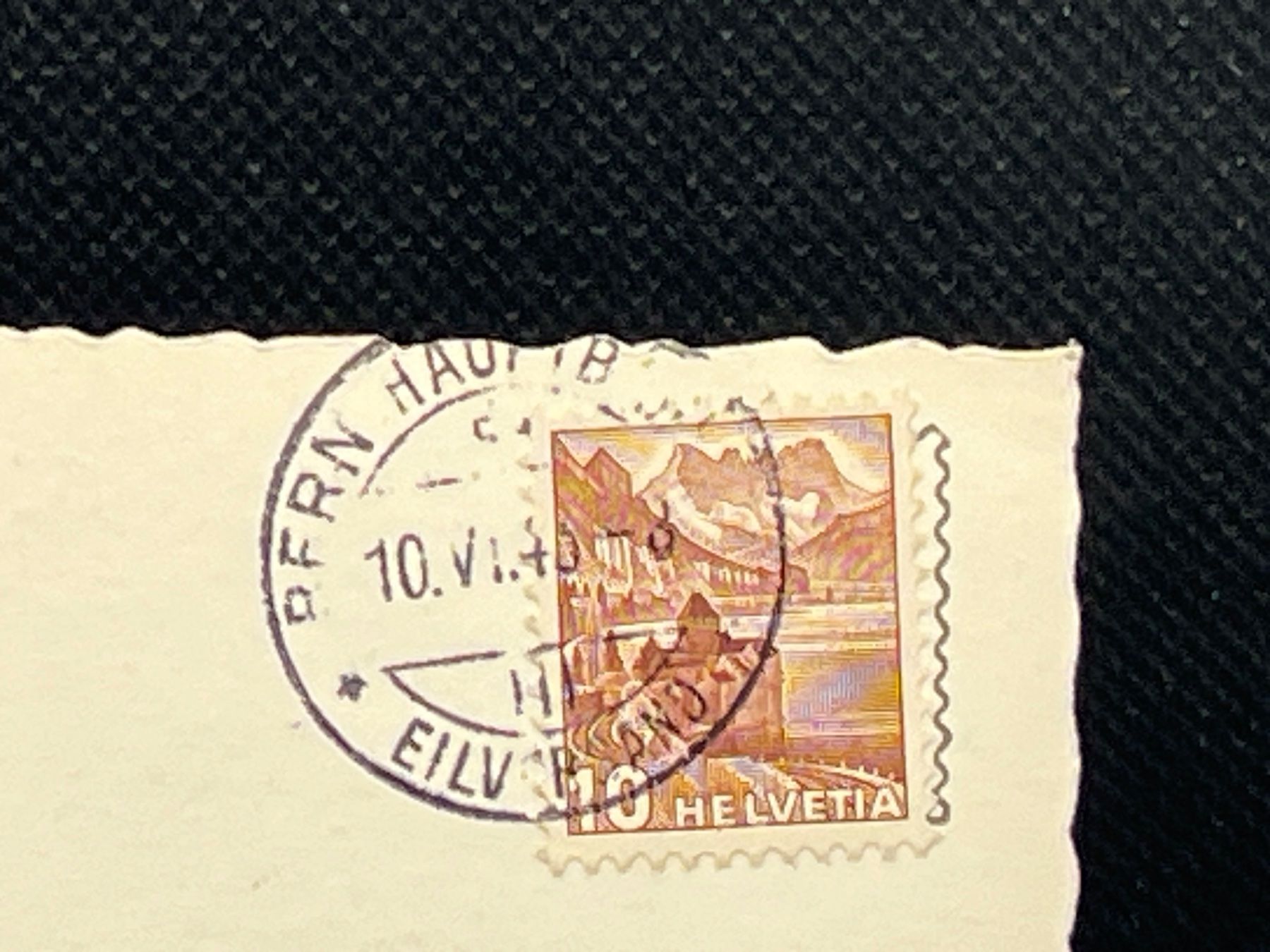 Cartoline postali: Thunersee: Eiger, Mönch, Jungfrau – Usato da Widnau venduto da Brusi9 1