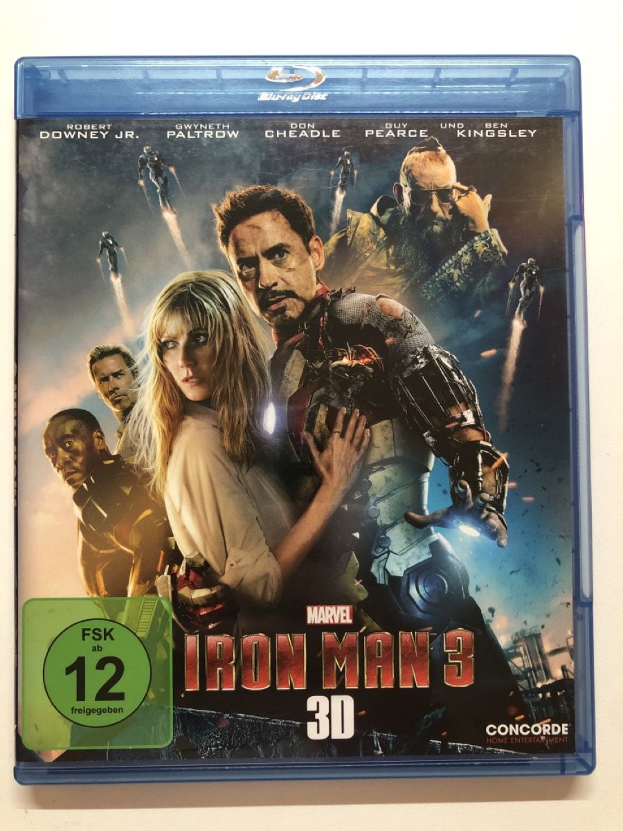 Alle DVDs: Iron Man 3 3D Blu-ray Disc Top Zustand – Gebraucht aus Stein AG von isi_R35
