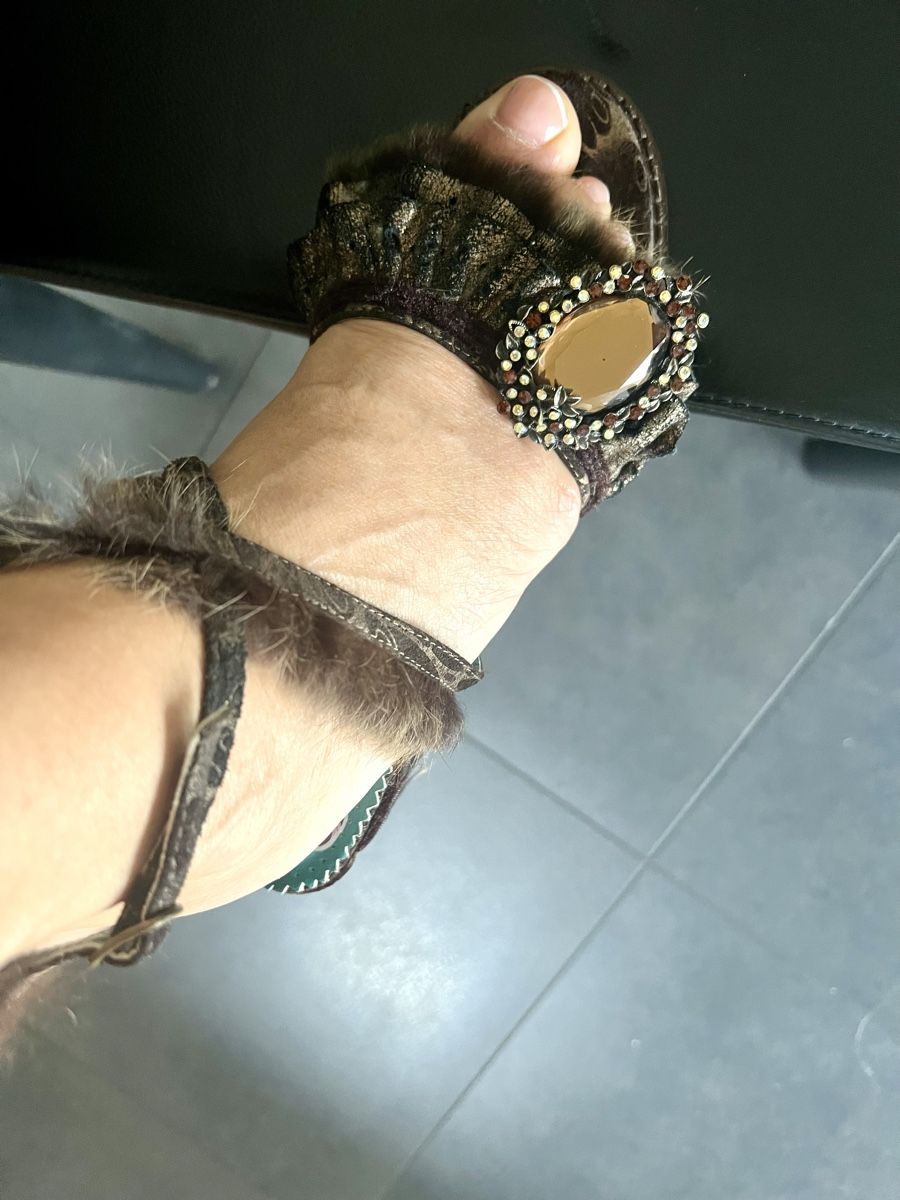 Scarpe da donna: Sandale marron (Irregular )T 37 en cuir – Nuovo (secondo la descrizione) da Porrentruy venduto da SYANKA 9