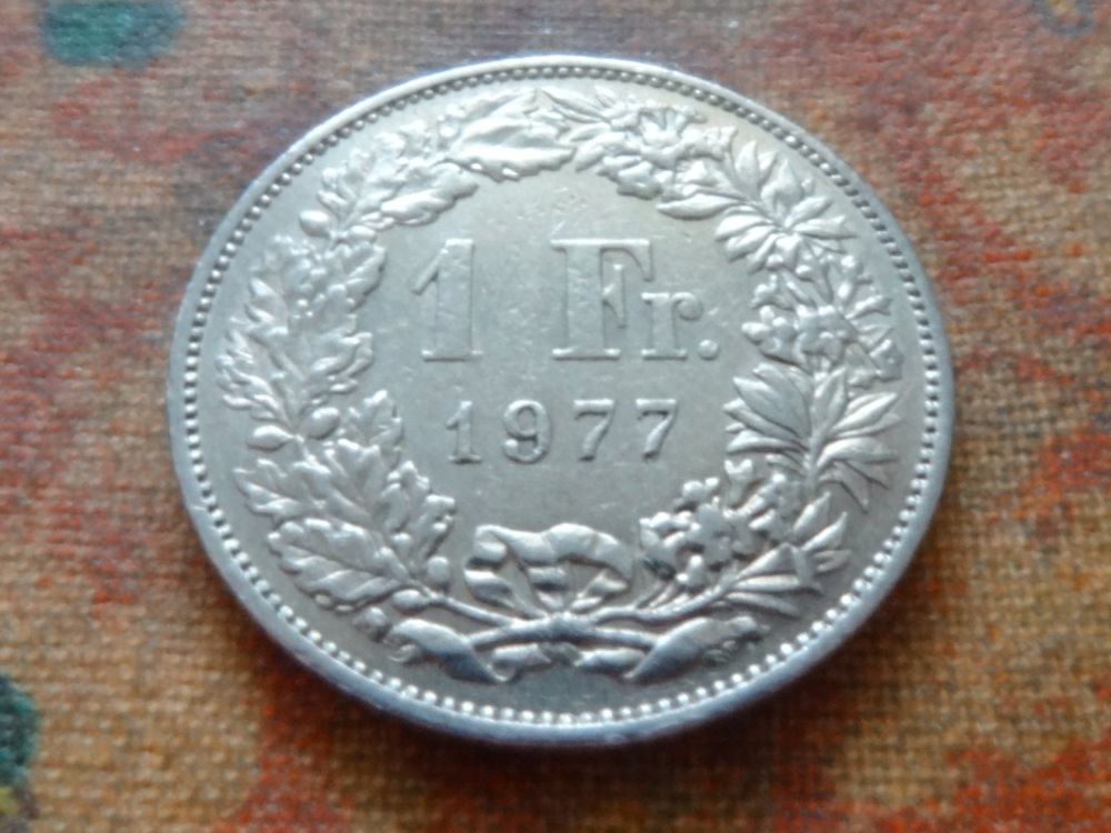 Alle Münzen: 1 Fr. 1977 – Gebraucht aus Romanel-sur-Lausanne von Swift13