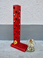 Wisa Gloria Murmelspiel Kugelspiel Murmelbahn TURM Holz Rot