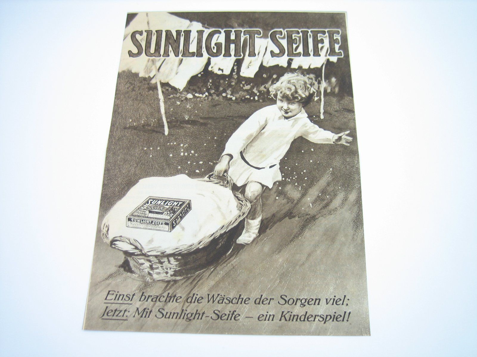 Poster & Bilder: Sunlight Seife altes Werbeblatt 1922 – Gebraucht aus Zürich von Tomi118 3