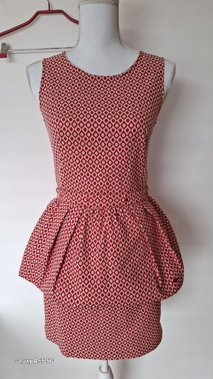 Robe cop.copine rouge ?� motifs g?�om?�triques T36 Fasciner | Kaufen auf Ricardo