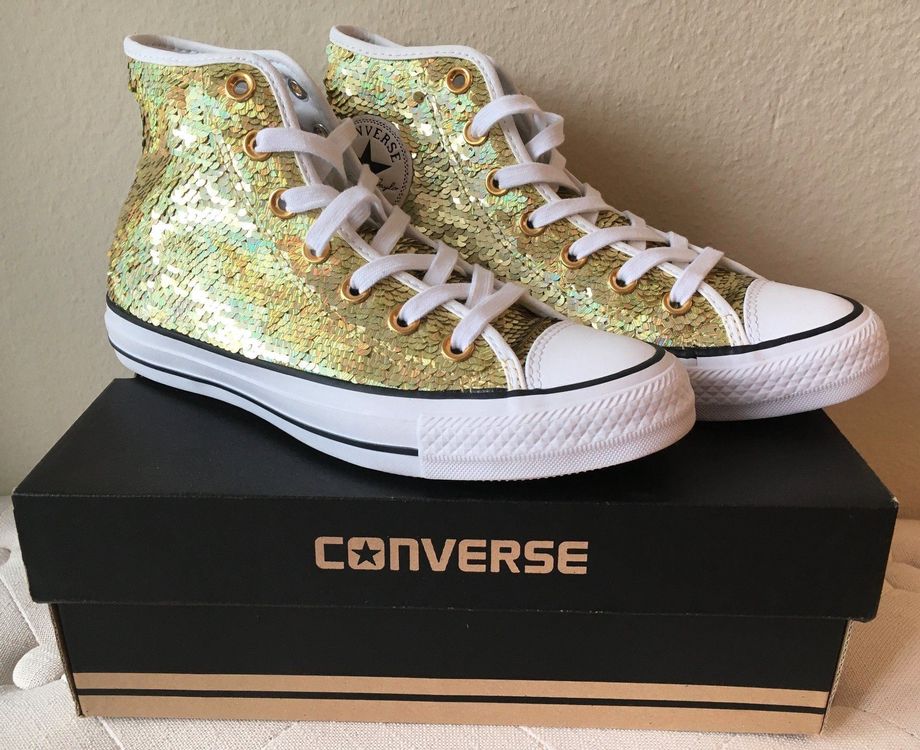 Converse chucks shop mit pailletten