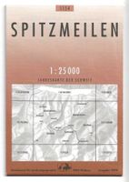 Swisstopo-Karte 1:25'000 1154 Spitzmeilen