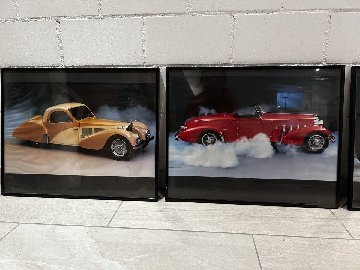 Foto & Immagini: 4 Oldtimer Bilder gerahmt guter Zustand – Usato da Aristau venduto da Supershop5 2