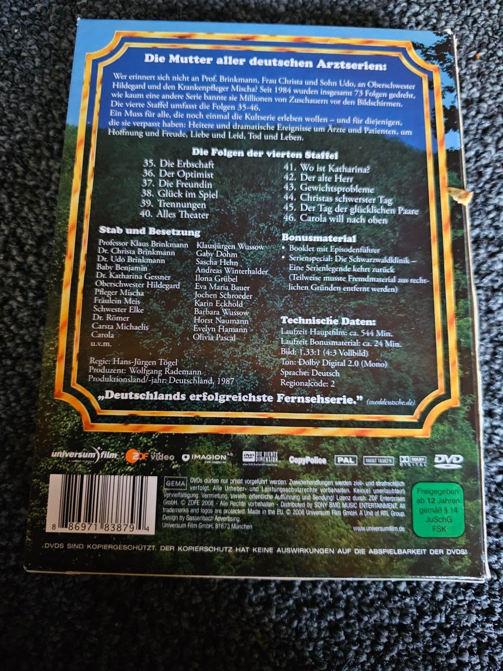 Tutti i DVDs: DIE SCHWARZWALDKLINIK STAFFEL 4 – Usato da Ruswil venduto da jan_bxl5 1