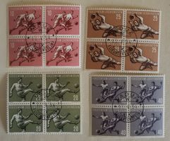 3638) 322-25, Sportserie ET im 4-Block mit Gummi Kt. 280.-+