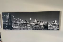 Skyline Leinwandbild New York Brooklyn Bridge (120 cm) – To