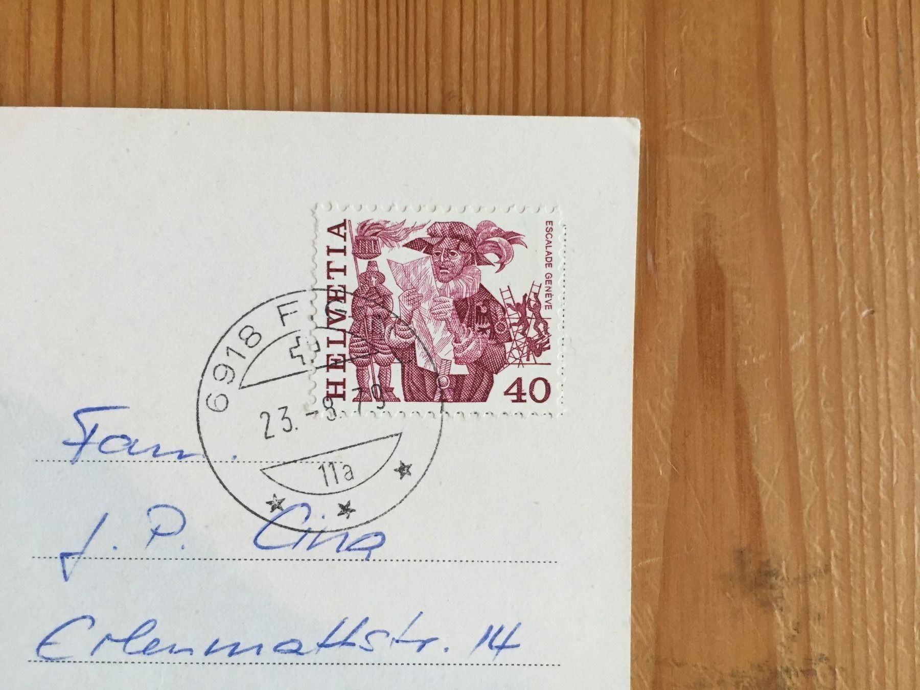 Cartoline postali: Figino - Tassera - AK 1979 – Usato da Oberuzwil venduto da Henri09 1