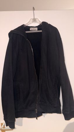 Stone Island Zip Hoodie Schwarz Grösse XL inkl. Badge