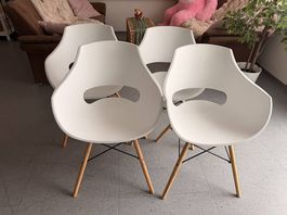 4x Schalenstuhl *Rockville* weiss - MCA Furniture