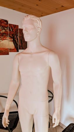 Schaufensterpuppe Mann weiss Grösse 187 cm 