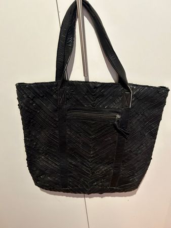 Schwarze Ledertasche, neuwertig, Top Zustand! Shopper