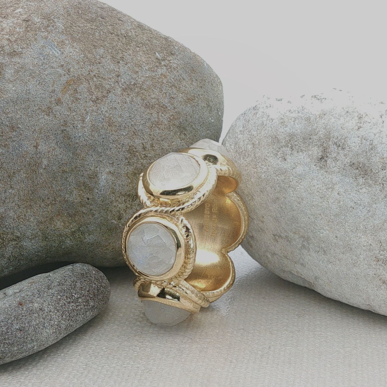 Olga Ribler Bagues: Memory Mondstein Silber Ring 925 Grösse 55 – Neuf (Voir description) à Luzern par Schmuckoutlet 3