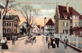 Gruss aus BIBERACH mit OLDTIMER 1905