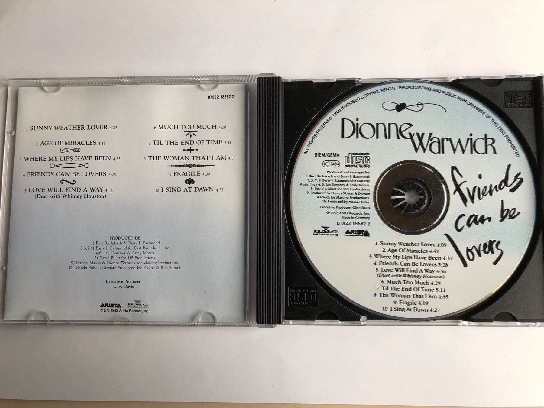 CDs: Dionne Warwick - friends can be lovers – Gebraucht aus Oberried Brienz von Chyara 2