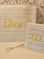 2er- SET GWP Dior Sommertasche Jul26  weiss  mit Spiegel