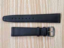 Uhrenband Leder 19mm, neu, Kaufmann, Dornschliesse 16mm