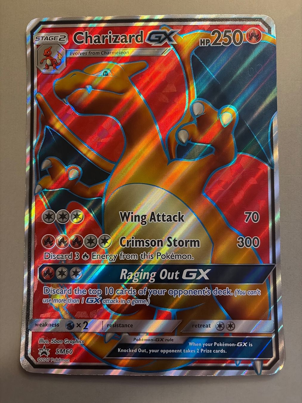 Pokémon Sammelbilder & Trading cards: Charizard GX XL - Black Star Promo – Gebraucht aus Kehrsatz von Riyouu